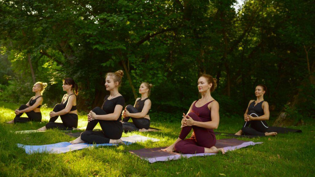 Yoga outside